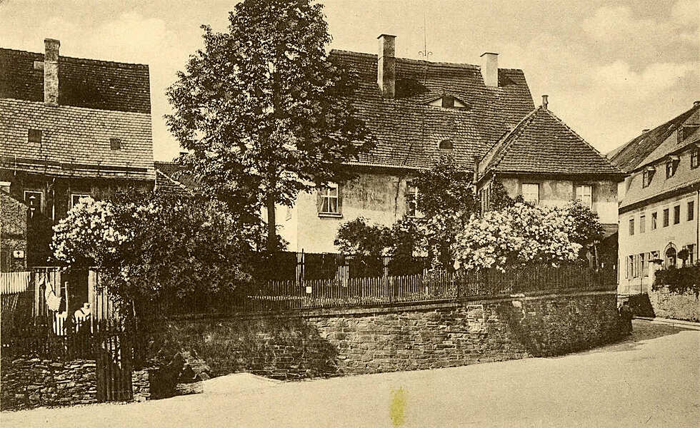 Eingang Altstadt an der Freiberger Straße im Jahr 1914